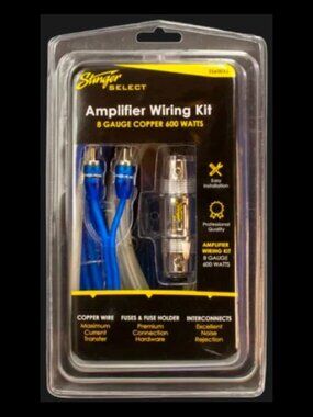 Stinger® Select Series 8-Gauge 600W Amp Wiring Kit
